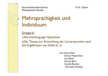 Mehrsprachigkeit und Individuum - Worthaus