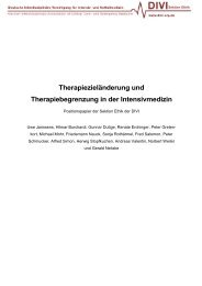 Therapiezieländerung und Therapiebegrenzung in der ...