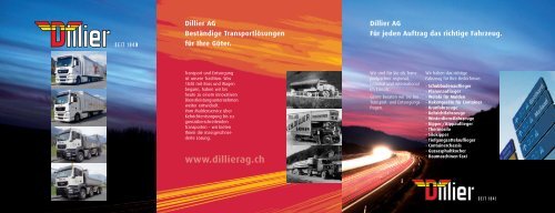 Flyer herunterladen (PDF) - Dillier AG