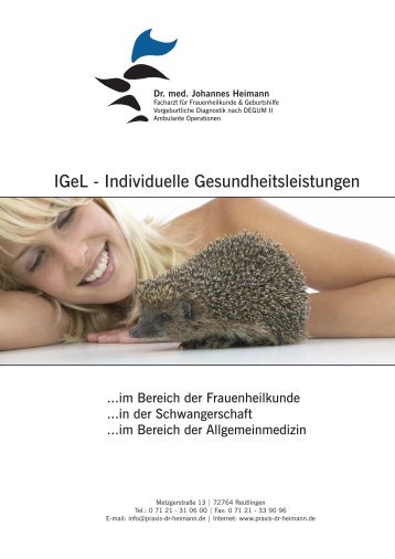 IGeL - Individuelle Gesundheitsleistungen - Dr. med. Johannes ...