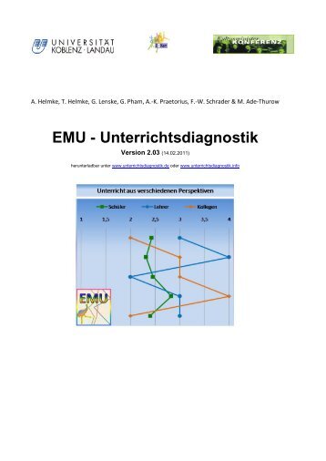 EMU - Unterrichtsdiagnostik - Evidenzbasierte Methoden der ...