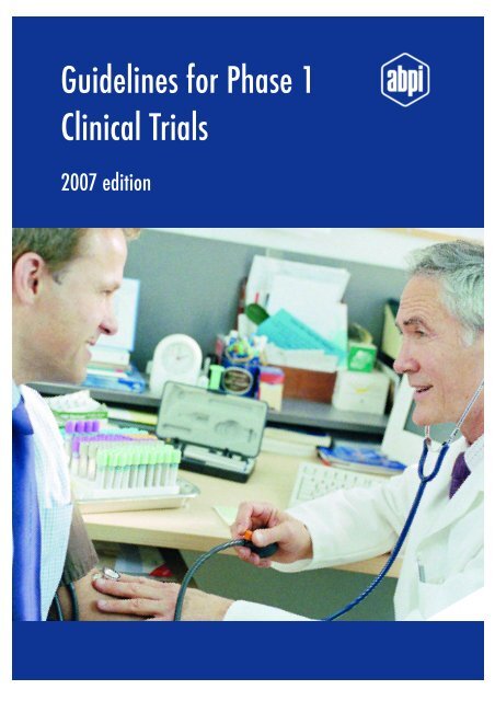 ABPI Guidelines for Phase 1 Clinical Trials (PDF