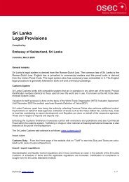 Sri Lanka Legal Provisions - Smixx.de