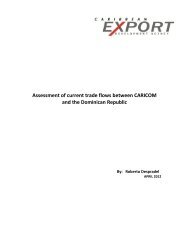Assessment of current trade flows between CARICOM - Caribbean ...