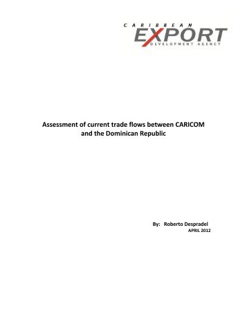 Assessment of current trade flows between CARICOM - Caribbean ...