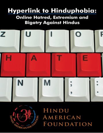 Hyperlink to Hinduphobia: Online Hatred, Extremism and Bigotry