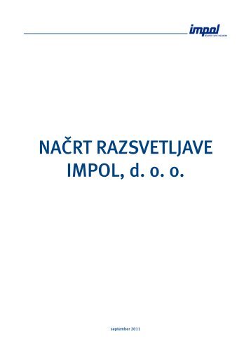 NAČRT RAZSVETLJAVE IMPOL, d. o. o.