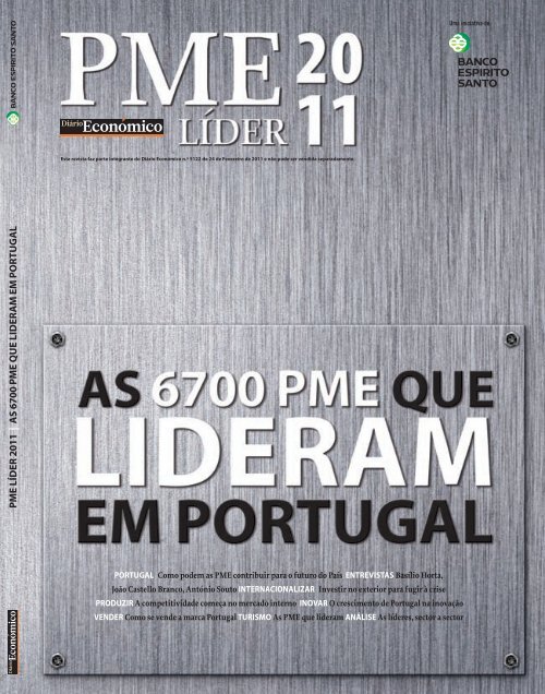 P M E LÍDER 2011 | A S 6700 P M E Q U E ... - Diário Económico