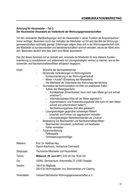 Seminarprogramm April bis Semptember komplett - RDM ...