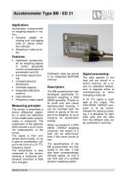 Accelerometer Type BB / ED 21 - Digisens AG