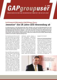 immotion® löst 30 Jahre GES-Anwendung ab - GAP Group