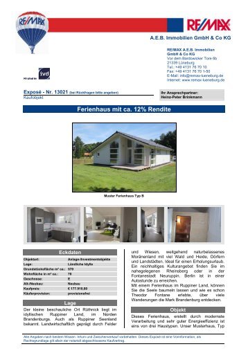 Musterhaus - RE/MAX A.E.B. Immobilien GmbH & Co. KG