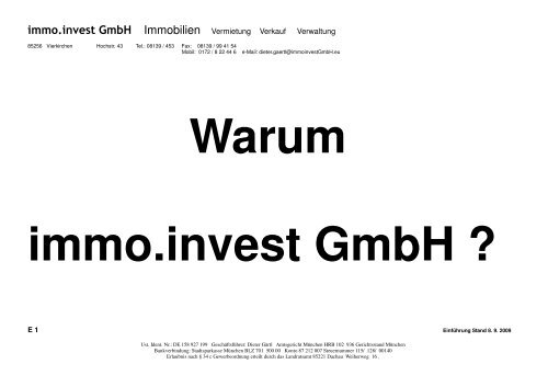 immo.invest GmbH Immobilien Vermietung Verkauf Verwaltung