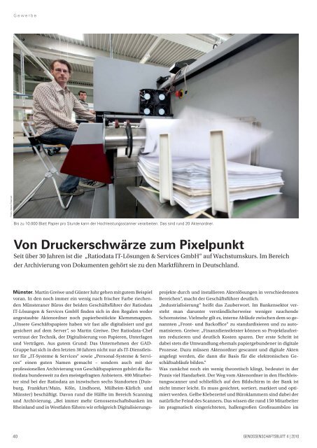 Genossenschaftsblatt 4/2010 - RWGV