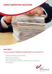 direct marketing solutions max reply - bpost International