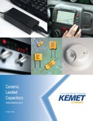 Ceramic Leaded Catalog F3101 - Kemet