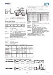 MKP Series R74 - Kemet