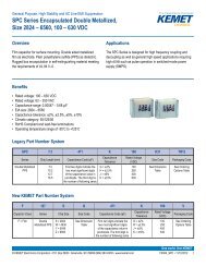 SPC Series Encapsulated Double Metallized, Size 2824 ... - Kemet