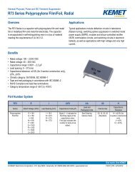 R73 Series Polypropylene Film/Foil, Radial - Kemet