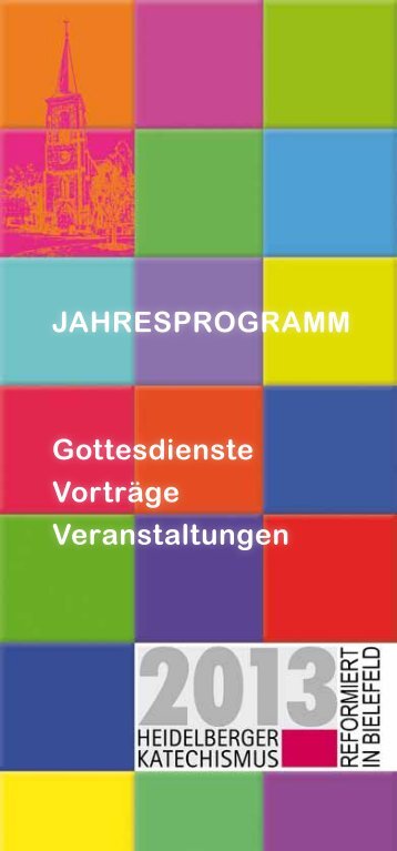 Das Festprogramm der Reformierten Gemeinde Bielefeld