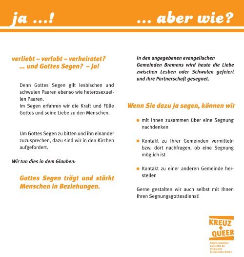 Flyer "Segen" (PDF) - Bremische Evangelische Kirche