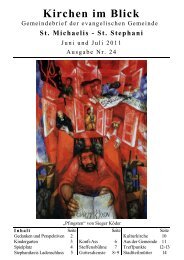 Juni und Juli 2011, Ausgabe 24 - Bremische Evangelische Kirche