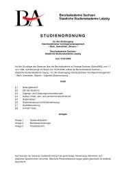 A1 Studienordnung - staatliche Studienakademie Leipzig