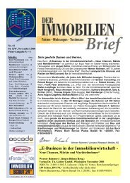 Der Immobilienbrief Nr 8 vom 09-11-2001