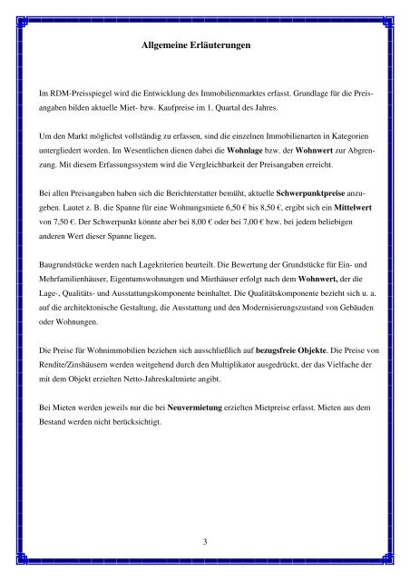 Preisspiegel Ring Deutscher Makler -RDM- Bezirksverband Münster ...