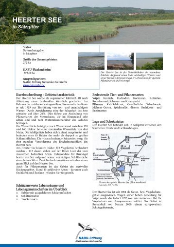 Steckbrief Heerter See - NABU-Stiftung Nationales Naturerbe