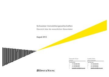 Schweizer Immobiliengesellschaften - Home - Ernst & Young ...