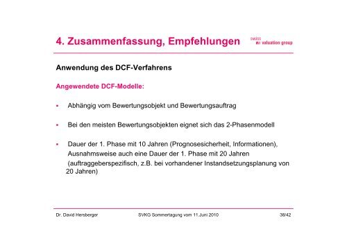 Das DCF-Verfahren - SVKG