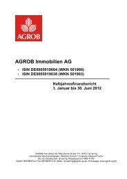 Halbjahresfinanzbericht 06.2012 - AGROB Immobilien AG