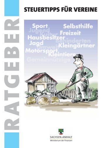 STEUERTIPPS FÜR VEREINE - Sachsen-Anhalt