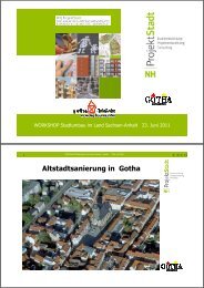 Altstadtsanierung in Gotha - Stadtumbau Sachsen-Anhalt