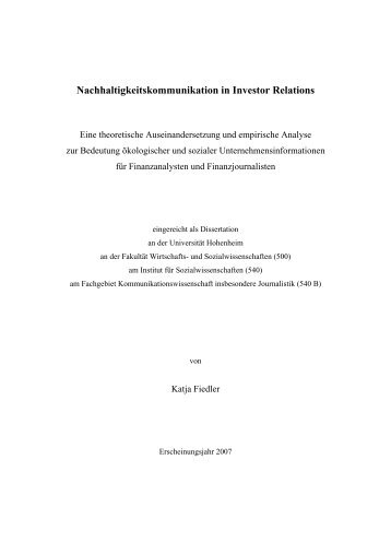 PDF-Volltext - Uni Hohenheim - Universität Hohenheim