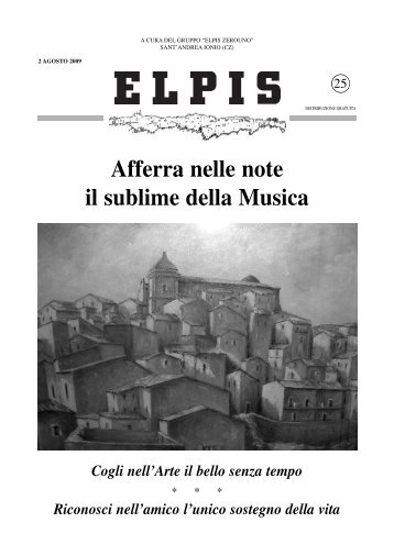 Afferra nelle note il sublime della Musica - Il sito degli Andreolesi