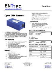 Open DMX Ethernet