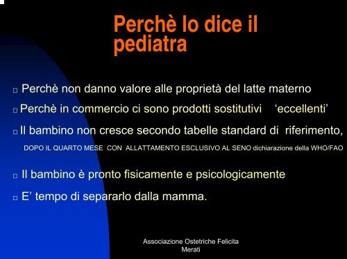 Perchè svezzare? - Ostetriche Felicita Merati