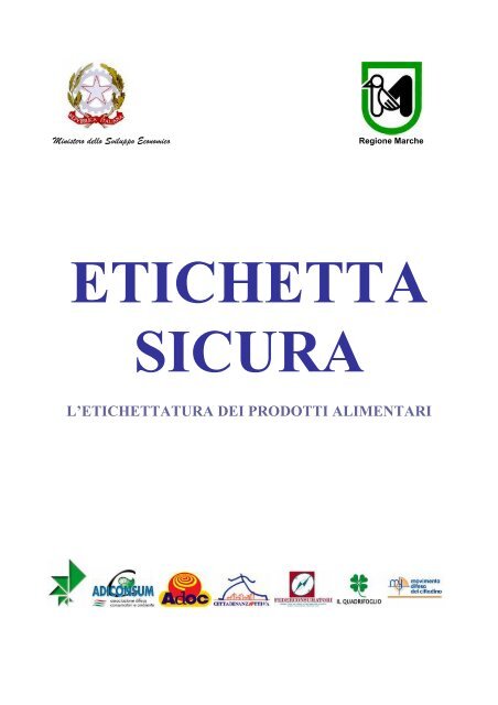 l'etichettatura dei prodotti alimentari - Movimento Difesa del Cittadino