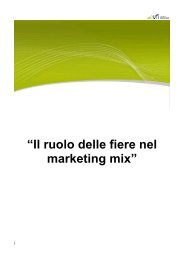 “Il ruolo delle fiere nel marketing mix” - UFI