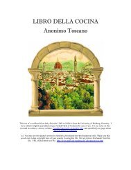 Anonimo Toscano, Libro della cocina - Candida Martinelli's ...