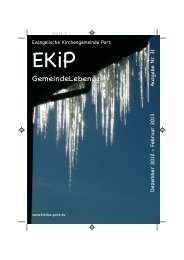 ekip 31 -1-EKIP aktuell - Ev. Kirche in Porz