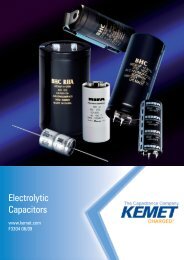 Electrolytic Capacitors F3304 04/27/2010 (10377Kb) - Kemet