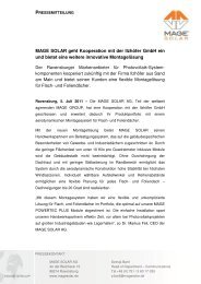 MAGE SOLAR geht Kooperation mit der Ilzhöfer GmbH ein und ...