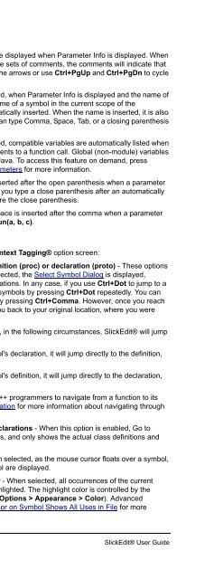 SlickEdit User Guide