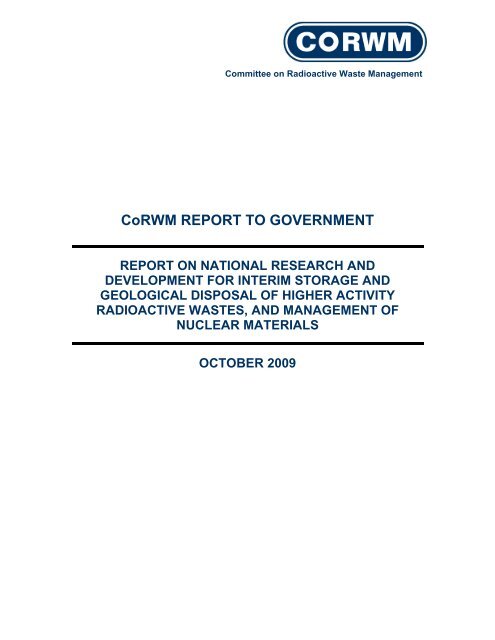 2009 Report to Government on National Research and