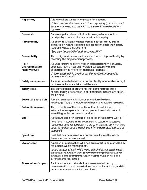 2009 Report to Government on National Research and