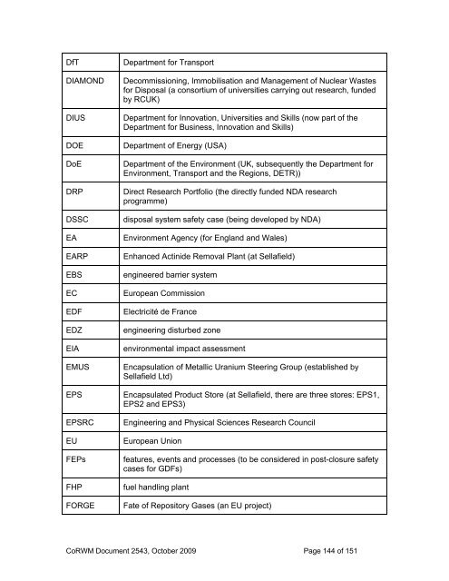 2009 Report to Government on National Research and