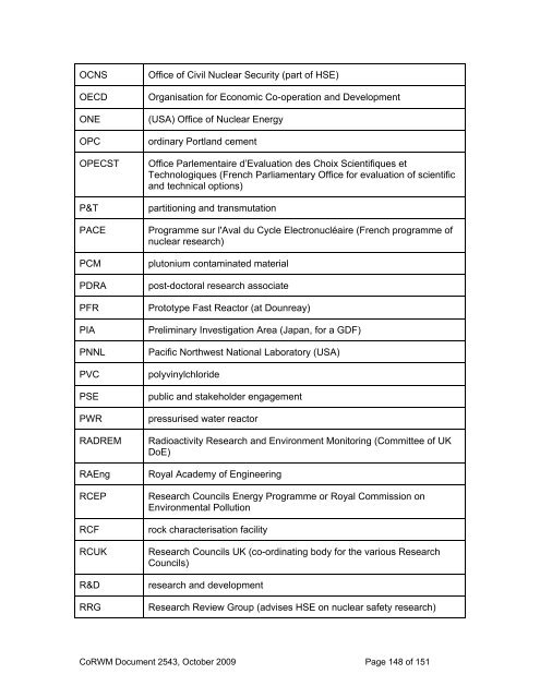 2009 Report to Government on National Research and